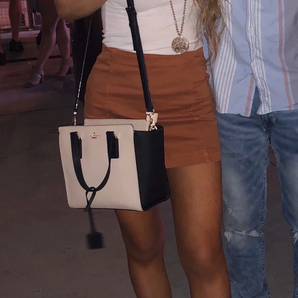 Rustic orange mini skirt